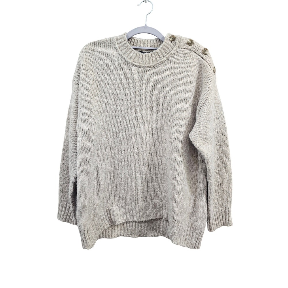 J.Crew Wool Blend‎ Knit Tunic Sweater Slouchy Preppy Sweater Pullover Medium EUC
